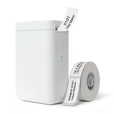 Zdjęcie produktu dla D101 mobilna drukarka termiczna do etykiet biała
