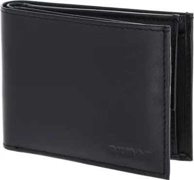 Produktbild von oxmox Leder Geldbörse Leather RFID Protect Pocketbörse Pure 2.0 Embossed Black schwarz