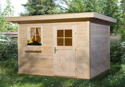 Produktbild von Gartenhaus weka 170 Gr.3 mit Fußboden 356 x 375 cm natur