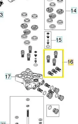 Zdjęcie produktu dla Zawór pompy pralki PW235 Husqvarna 592617699