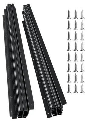 Immagine prodotto di VEVOR guide per cassetti a pavimento, 1000 mm, portata 117 kg, guide inferiori per guide di mobili per scale, nero