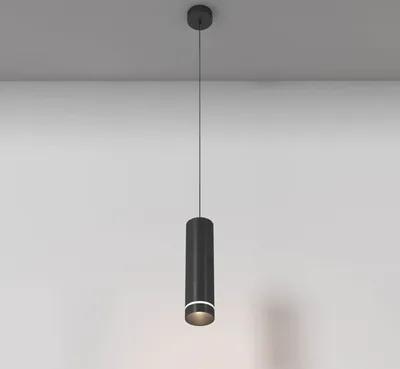 Produktbild von Maytoni Orlo LED Pendelleuchte, Hängeleuchte 12W 120cm Schwarz 90Ra Neutralweiss