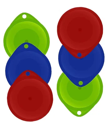 Kunststoffdeckel für Dosen, 6 Stück, BPA-frei, 8 cm, mit Zuglasche