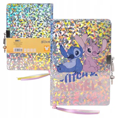 Obrázok produktu pre A5 Paso Lilo a Stitch viacfarebný diár s visacím zámkom