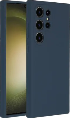 Image de Accezz Liquid Silicone Backcover pour le Samsung Galaxy S24 Ultra - Bleu foncé
