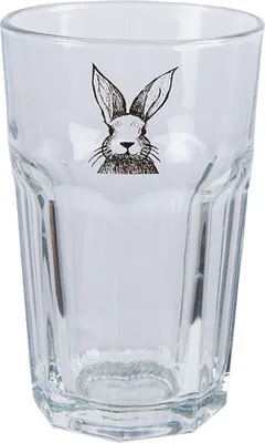Produktbild von Clayre & Eef Wasserglas 300 ml Transparant Glas Kaninchen