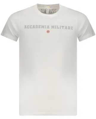 Produktbild von Weißes Herren Kurzarm T-Shirt mit Druck & Rundhalsausschnitt