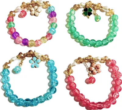 Image de Bracelet en perles avec fleur