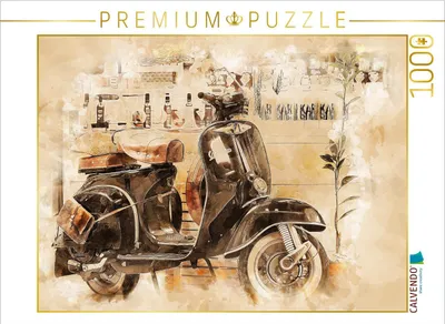 Produktbild von CALVENDO Puzzle Vespa Mototrroller | 1000 Teile Lege-Größe 64x48cm Foto-Puzzle für glückliche Stunden