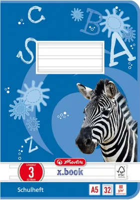 Produktbild von 5 Herlitz Schulhefte / DIN A5 / 32 Blatt / Lineatur 03