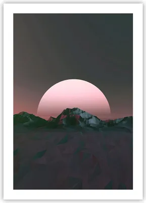 Produktbild von Poster - Poster ohne Rahmen - Landschaft Berge Sonne - 50x70 cm - Wand Bild - Wanddeko - Wandbilder - Kunstposter - Wandposter - Bilder - Kunstdruck - Wanddekoration - Wandbild - P2XPA50x70-4320