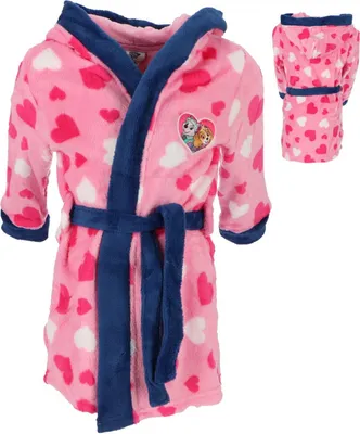 Zdjęcie produktu dla Paw Patrol szlafrok dziewczęcy z kapturem różowy rozmiar 98/104