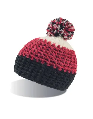 Produktbild von Atlantis EVER | Everest Beanie Wintermütze - Farbe: Black/Burgundy/White - Größe: One Size