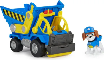 Produktbild von Rubble & Crew - Kipplaster-Baufahrzeug mit Wheeler-Figur (Basis Fahrzeug), Spielzeug für Kinder ab 3 Jahren