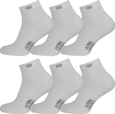 Produktbild von Wellness Kurzschaft mit Frotteesohle, 6 Paar, Uni, Weiß Gr. 47-50