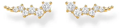 Produktbild von Thomas Sabo Damen Ear Climber mit Zirkonia aus 925er Silber, gold