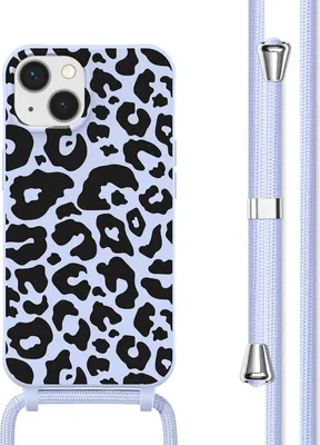 Image de imoshion Étui design en silicone avec cordon pour l'Apple iPhone 13 - Animal Lilas