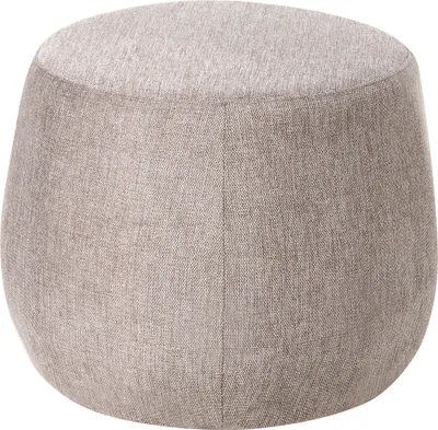 Zdjęcie produktu dla BELIANI Tapicerowany puf beżowoszary 61 x 61 cm nowoczesny salon sypialnia