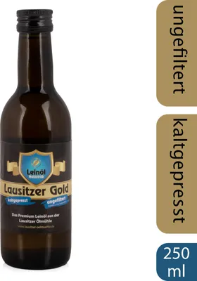 Produktbild von Lausitzer Gold - das beste Leinöl, dass wir bei LinoPura haben!, 250ml
