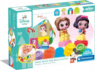 Produktbild von CLEMENTONI Clemmy Soft Rubber Blocks Disney-Prinzessinnen