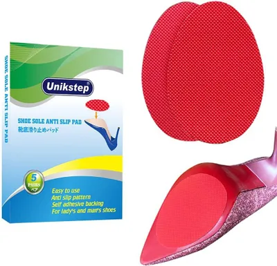 Imagen del producto de Suelas antideslizantes y adhesivos antirruido, 5 pares, de goma, para uso diario