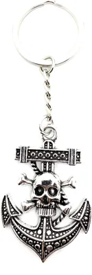 Image de Onwomania Porte-clés Ancre morte Navigation Argent Métal Pendentif Charm