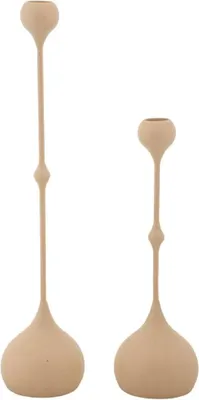 Image de Mauro Ferretti Bougeoirs Slimmy Rosa – Set de 2 Ø 8x26/37 cm