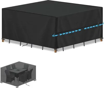 Produktbild von Famanu Tischhülle wasserdicht - Schutz für Gartenmöbel - 150 x 120 x 90 cm