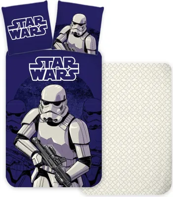 Produktbild von Star Wars Stormtrooper Kinderbettwäsche, Kinderbettwäsche 100×135 cm, 40×60 cm