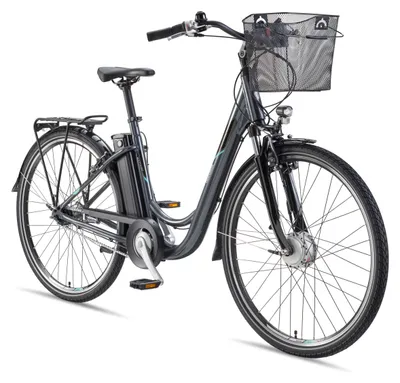 Produktbild von Telefunken E-Bike RC840 28 Zoll mit 7-Gang Shimano Nabenschaltung / Frontmotor 250W / Sitzrohrakku 531,3 Wh / anthrazit