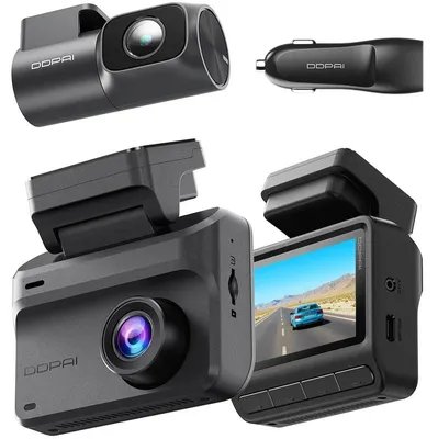 Obrázek produktu pro DDPAI Z50 Pro Dual GPS, autokamera 4K a 1080p, Wi-Fi 6, ADAS, černá