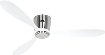 Produktbild von Energiespar Deckenventilator mit Fernbedienung Eco Plano Wood WiFi Chrom gebürstet / Weiß