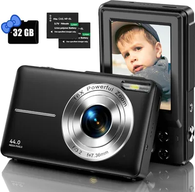 Produktbild von Vivitar Digitalkamera mit 32G Micro SD Karte, 1080P Kinderkamera 44MP HD