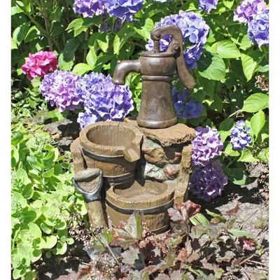 Produktbild von Brunnen TRITON in Holz-/Stein-Optik
