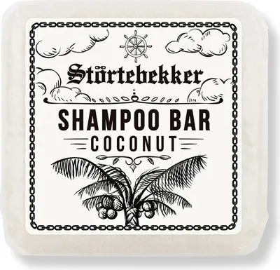 Produktbild von Störtebekker Festes Shampoo Kokos - Handgefertigtes, veganes Shampoo für Herren & Damen - Wohlduftende Duschpflege für Haut und Haar