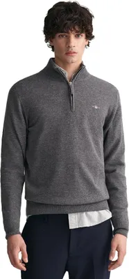 Produktbild von Gant Superfine Lambswool Halbzippullover Grau XL Mann Grau XL