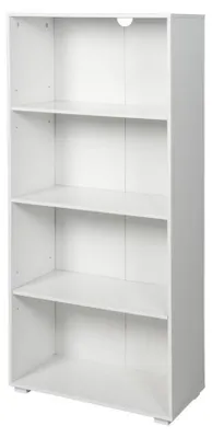 Immagine prodotto di Libreria 4 Ripiani 60x30x130 cm in MDF Bianco