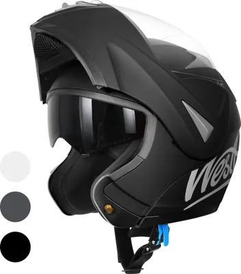 Produktbild von Westt Motorradhelm Herren Damen Integralhelm