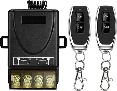 Produktbild von Leistungsstarker 433 MHz Funkfernbedienungsschalter, RF-Fernbedienung AC 220 V/240 V/110 V 30 A für Licht, Wasserpumpe, Haushaltsgeräte, landwirtschaftliche Bewässerung