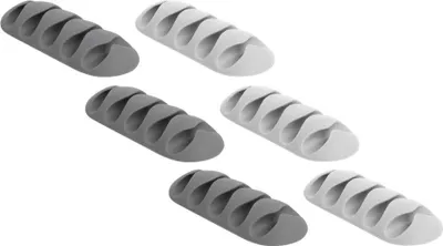 Image de DELOCK Support de câble avec 5 passages Set 6 pièces