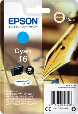 Image de Epson Pen and crossword Cartouche "Stylo à plume" 16 - Encre DURABrite Ultra C