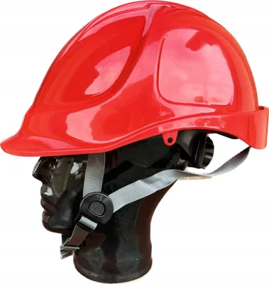 Zdjęcie produktu dla Kask hełm roboczy THOR PRZEMYSŁOWY 4-pkt CZERWONY