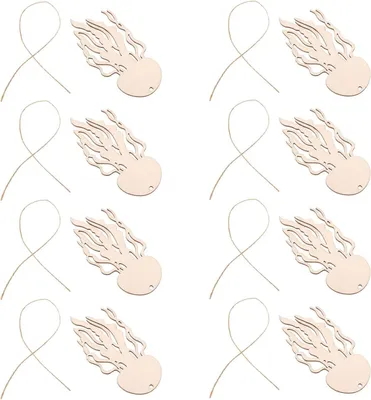 Productafbeelding van Houten Zeedieren Ornamenten - Knutseldecoratie Zeedieren - DIY Knutselen - Onbewerkte Houtvormen - 10 x 5 cm - Beige