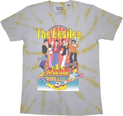 Produktbild von The Beatles - "Yellow Submarine Band & Fish" T-Shirt für Herren/Damen Uni RO11814 (L) (Grau)