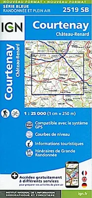 Obrázok produktu pre Courtenay. Mapa vočištění 1:25 000