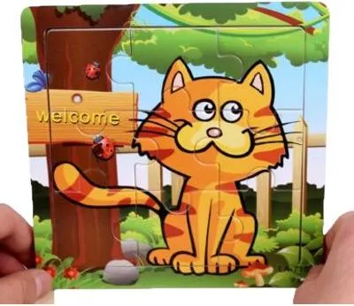 Immagine prodotto di Puzzle in legno in cornice puzzle educativo gattino