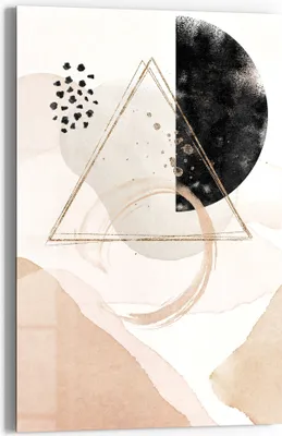 Produktbild von DEQORI Glasbild Echtglas 40x60 cm 'Abstrakte Harmonie' Wandbild Bild modern Deko