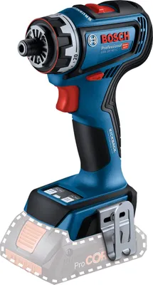 Produktbild von Bosch Akku-Bohrschrauber GSR 18V-90 FC, 1x Gürtelclip, 1x Bithalter, im Karton