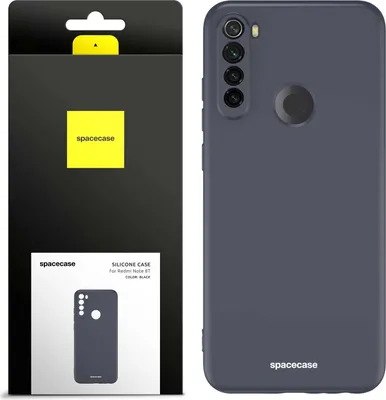 Immagine prodotto di Custodia in silicone SPACECASE Custodia in silicone per Xiaomi Mi Note 8T Nero
