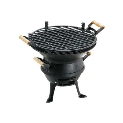 Produktbild von GRILLCHEF Holzkohlegrill Guss - 37 cm - schwarz